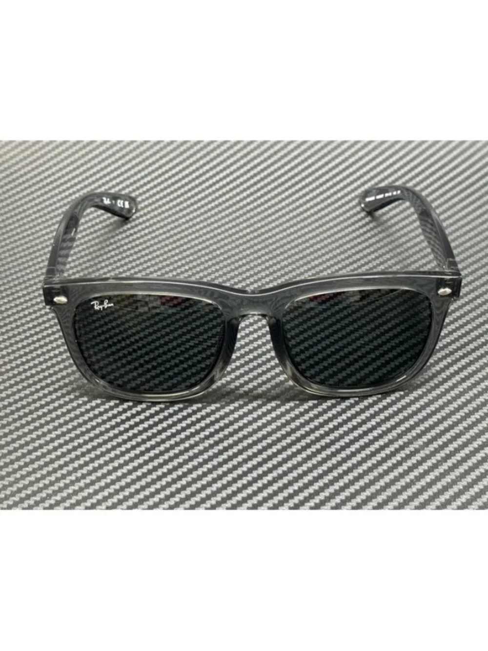 New Ray-Ban Men Transparent Grey Sunglasses 57-19-145